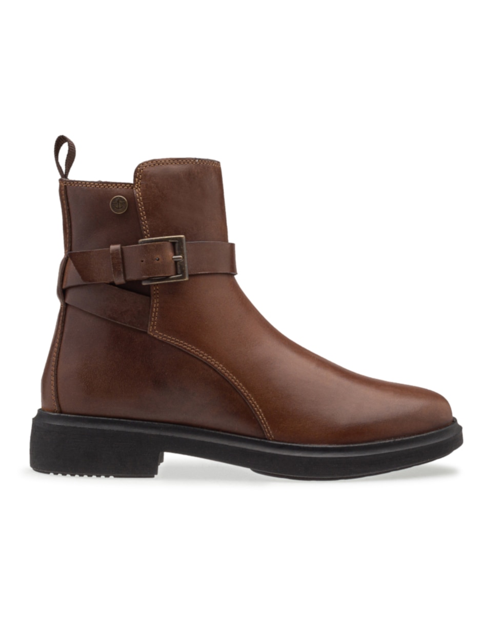 Bota arriba del tobillo de piel para mujer Bota arriba del tobillo de piel para mujer