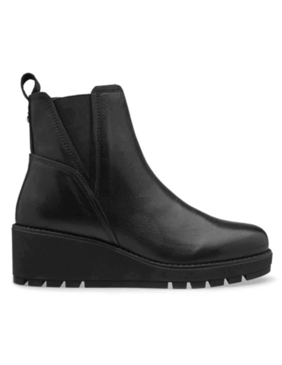 Bota arriba del tobillo de piel para mujer