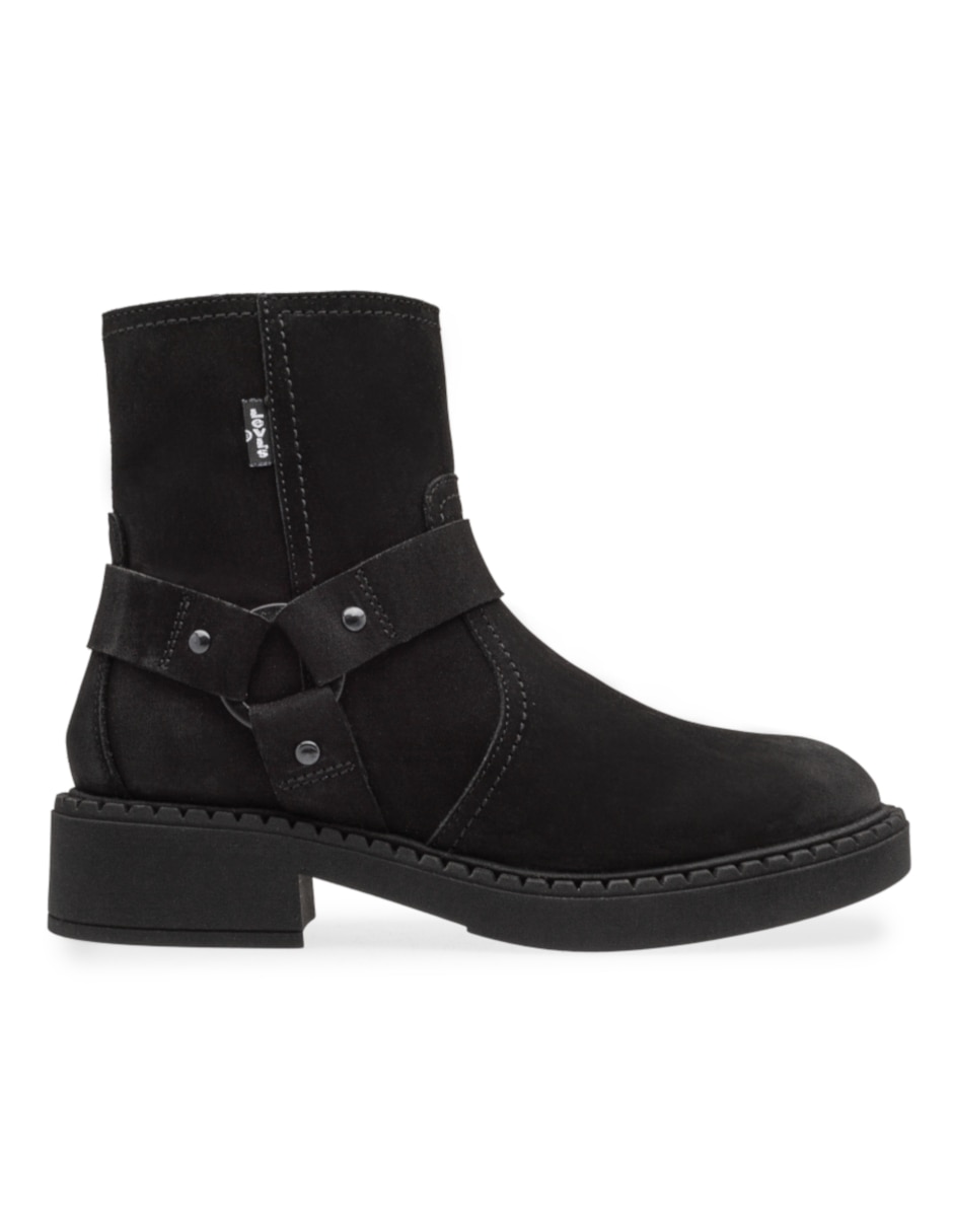 Bota arriba del tobillo Levis de piel para mujer Bota arriba del tobillo Levis de piel para mujer