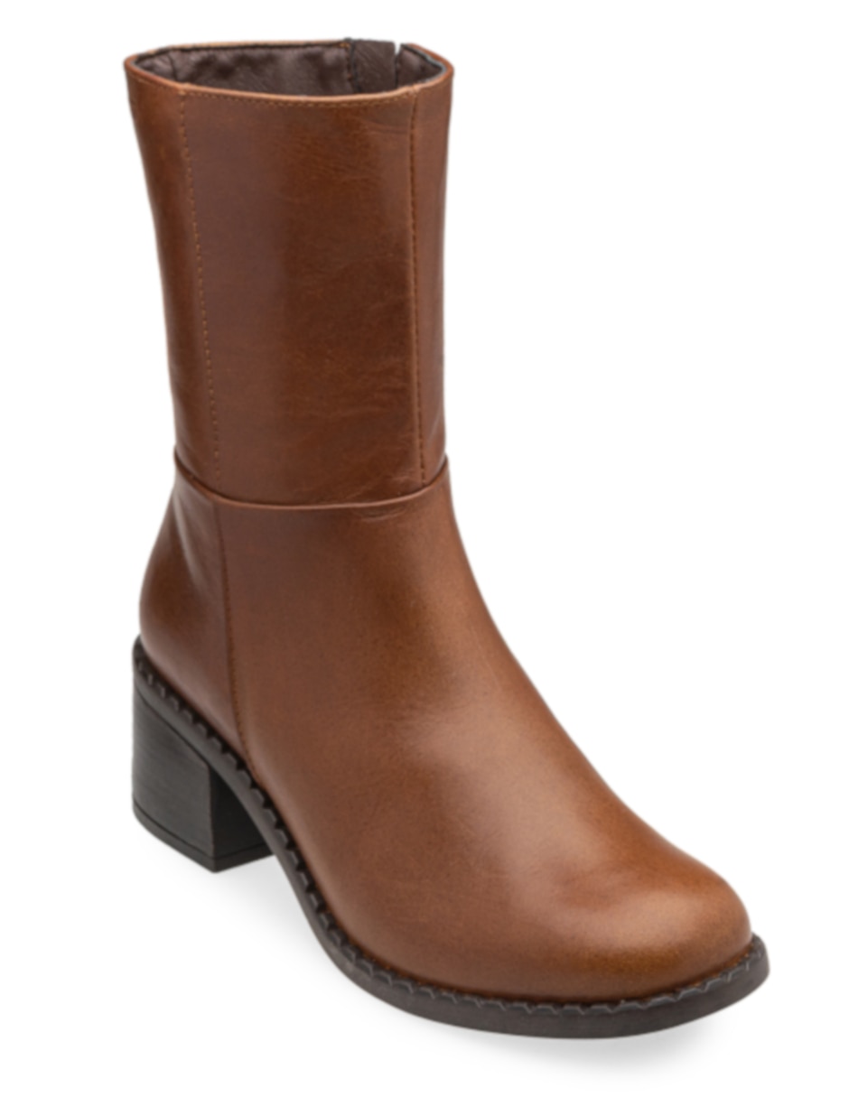 Bota arriba del tobillo de piel para mujer 5