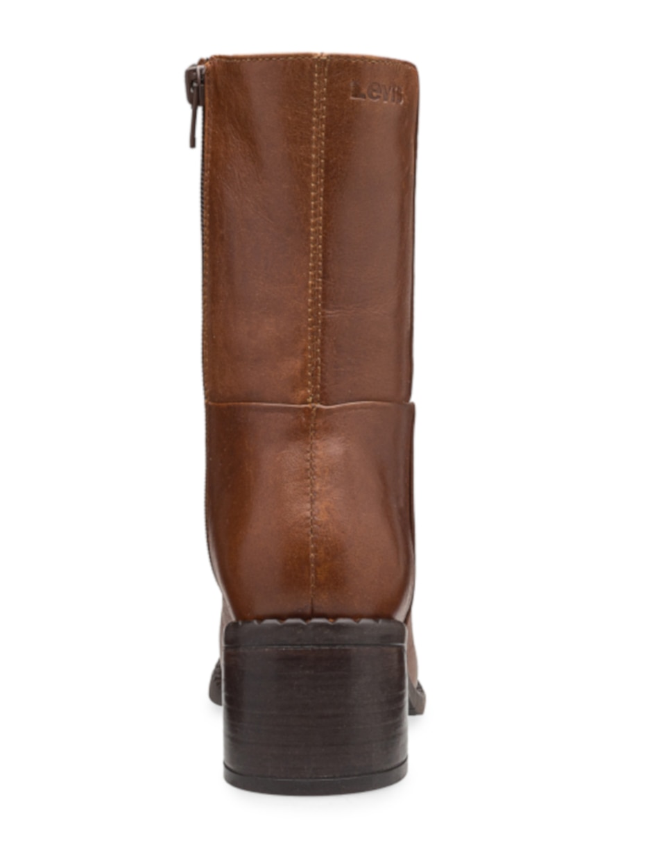 Bota arriba del tobillo de piel para mujer