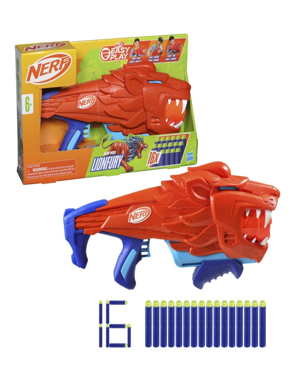 Lanzador de dardos Nerf Wild Lionfury