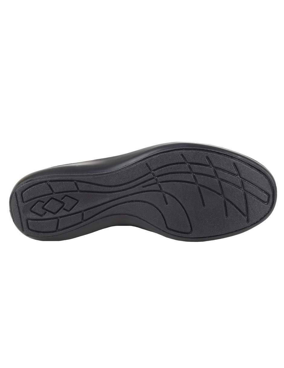 Mocasín Verde Tabaco de piel para mujer