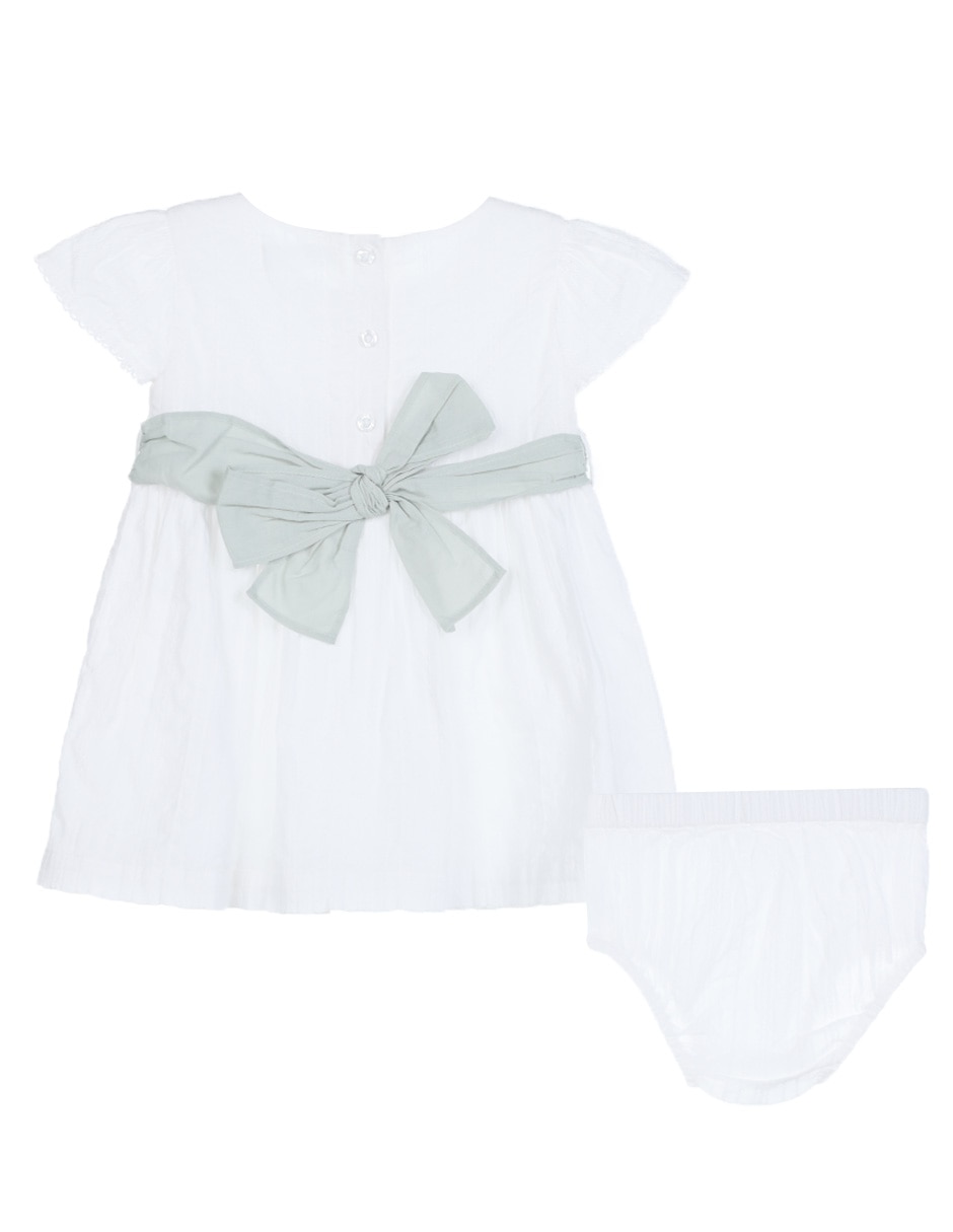 Vestido manga cap para bebé niña 5