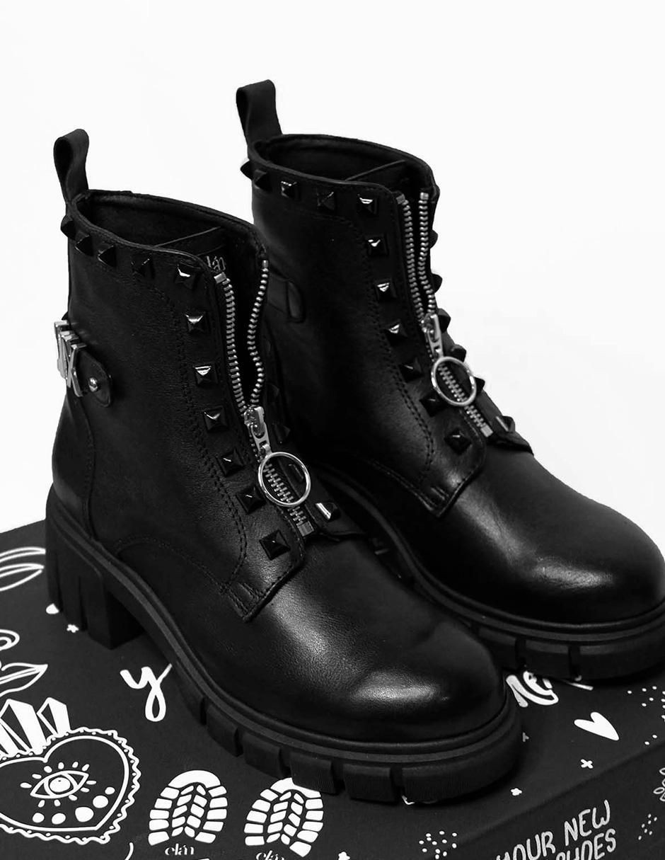 Bota al tobillo ElãN Choose Your Way de piel para mujer 4