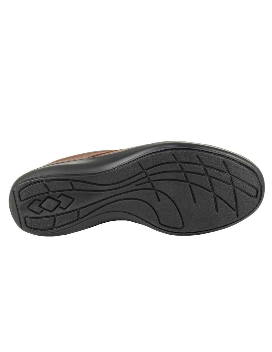 Zapato Verde Tabaco de piel para mujer