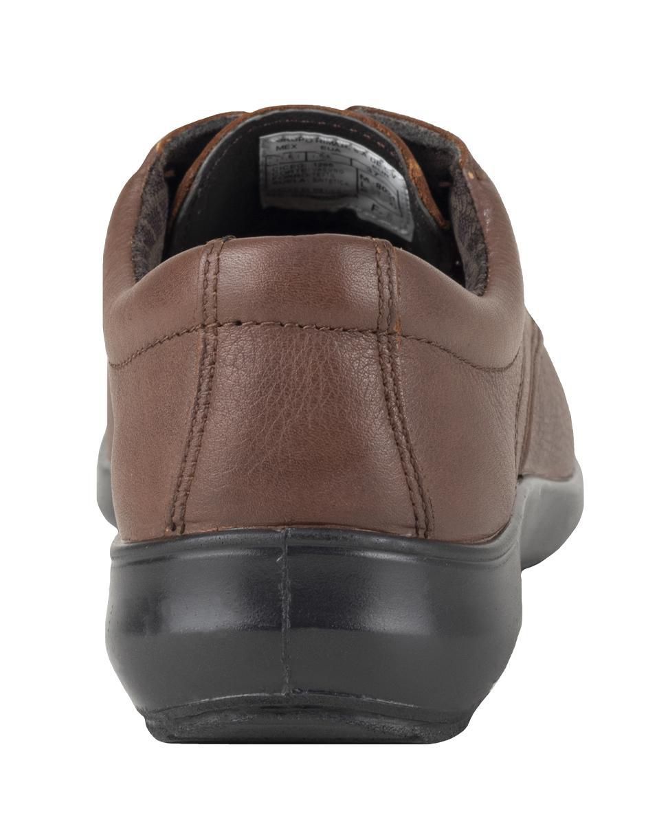 Zapato Verde Tabaco de piel para mujer