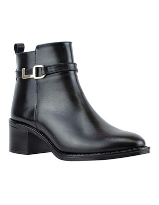 Bota al tobillo de piel para mujer Bota al tobillo de piel para mujer