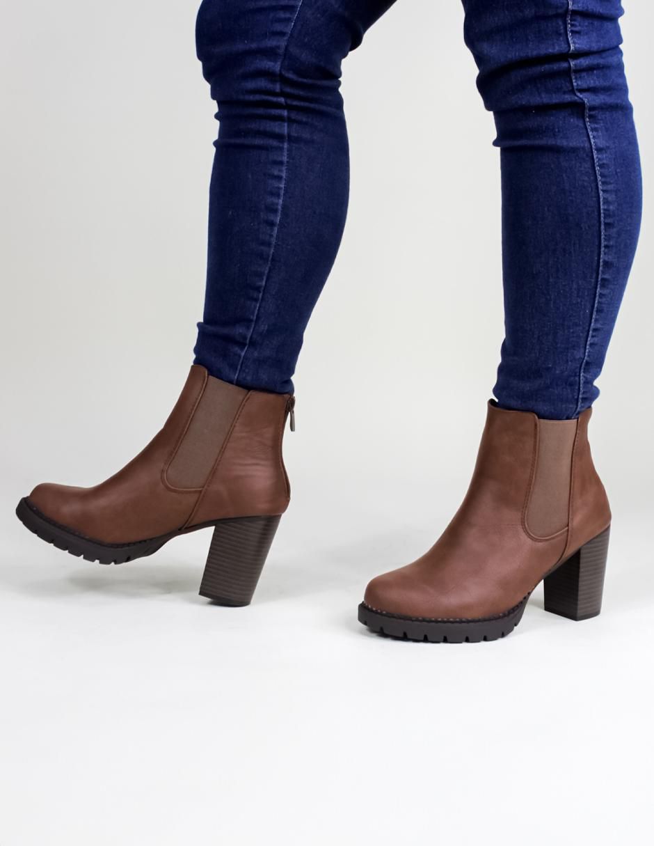 Botín arriba del tobillo Rbcollection de piel para mujer