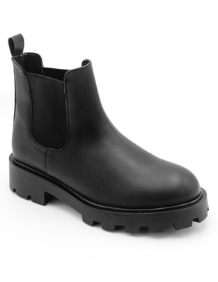 Bota arriba del tobillo de piel para mujer Bota arriba del tobillo de piel para mujer
