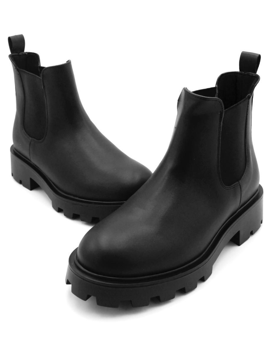 Bota arriba del tobillo de piel para mujer 2