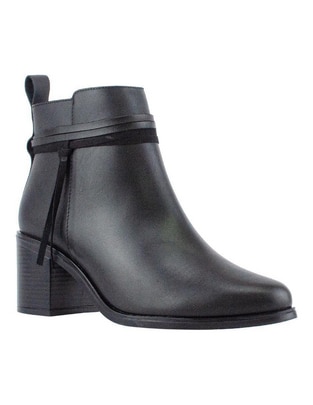Bota al tobillo de piel para mujer Bota al tobillo de piel para mujer