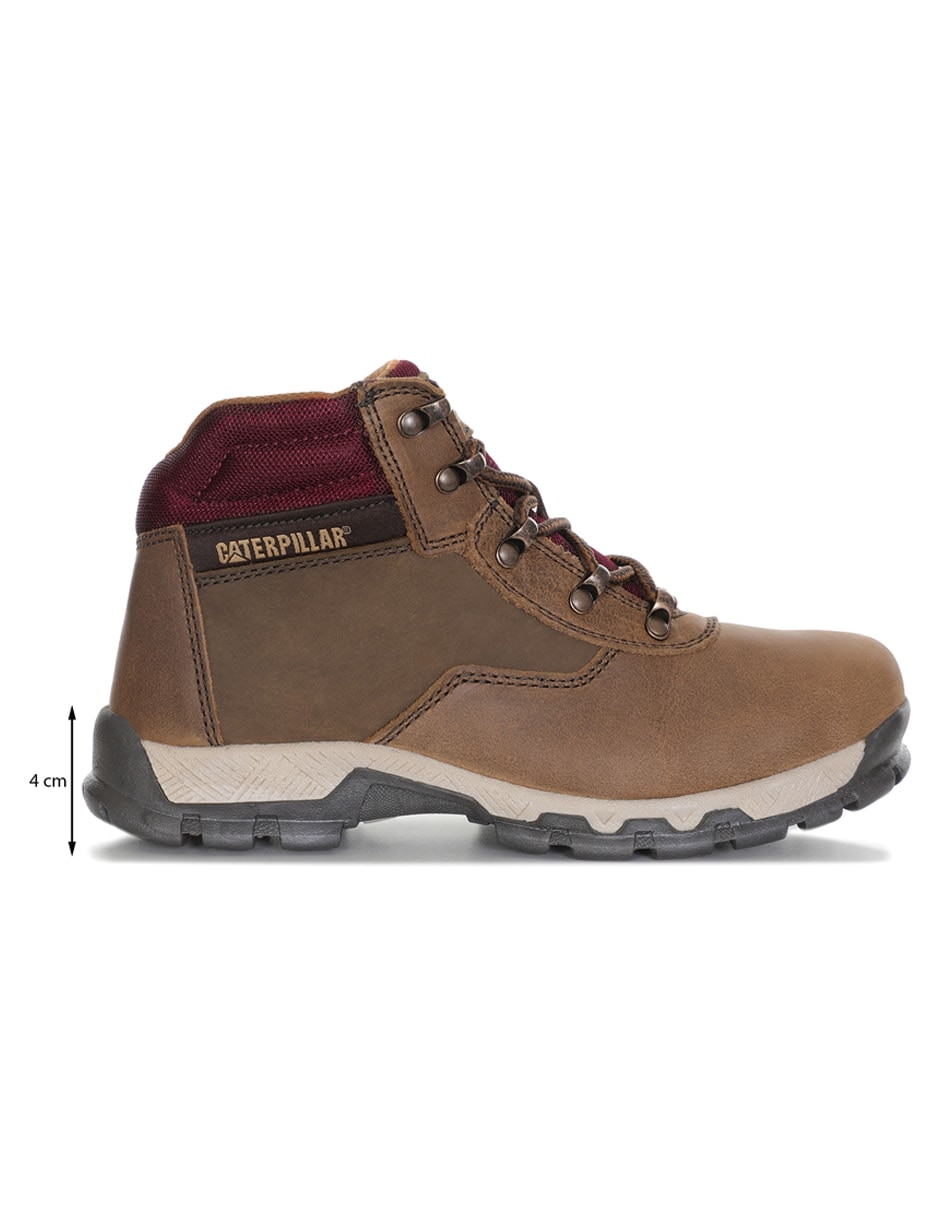 Bota arriba del tobillo Caterpillar Wilson de piel para mujer