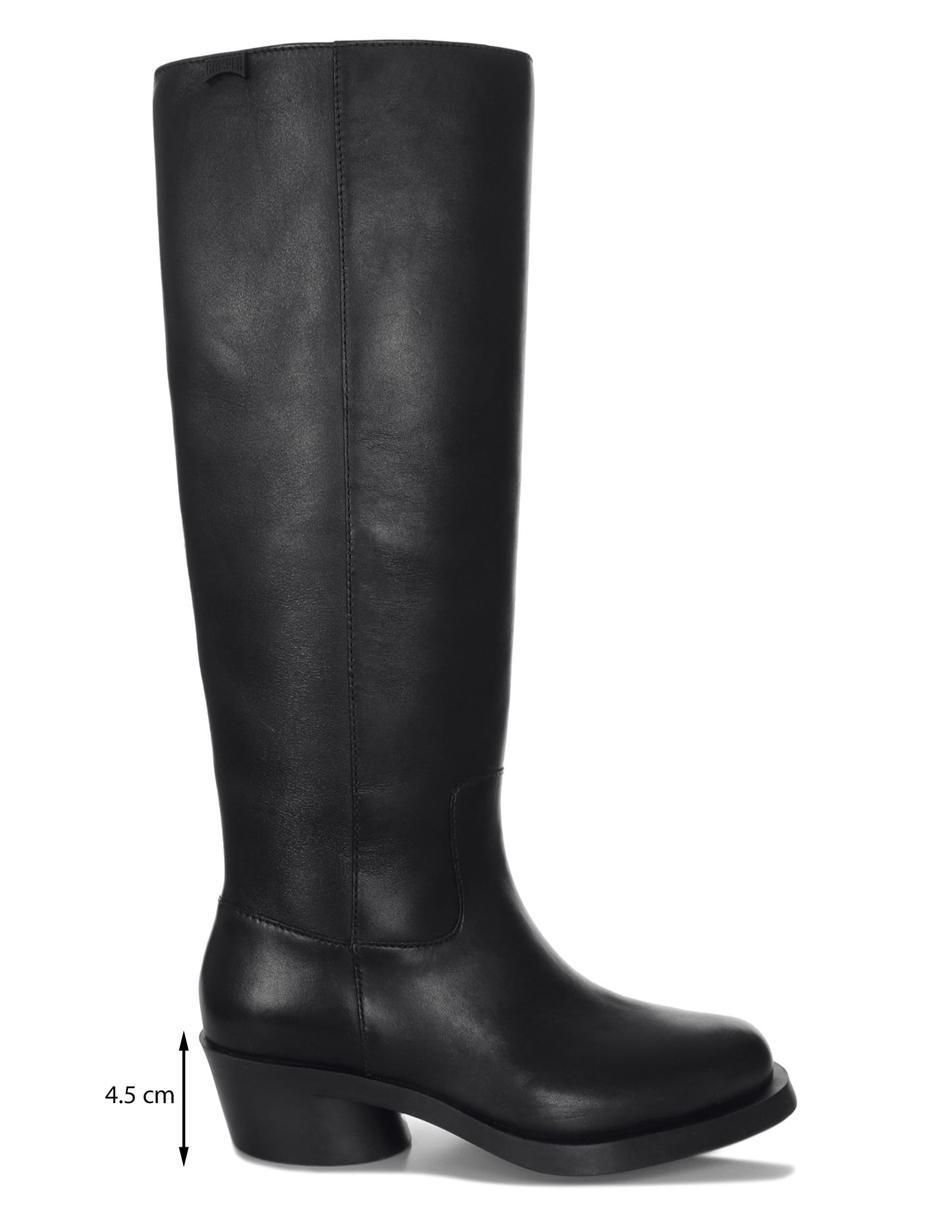 Bota abajo de la rodilla Camper Bonnie de piel para mujer