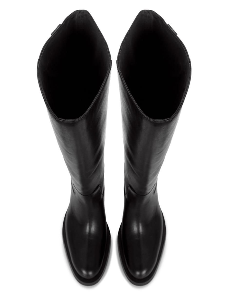 Bota abajo de la rodilla Camper Bonnie de piel para mujer