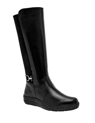 Bota abajo de la rodilla de piel para mujer Bota abajo de la rodilla de piel para mujer