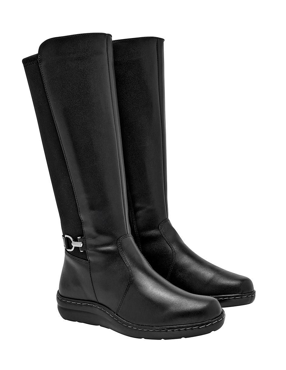 Bota abajo de la rodilla Green Love de piel para mujer