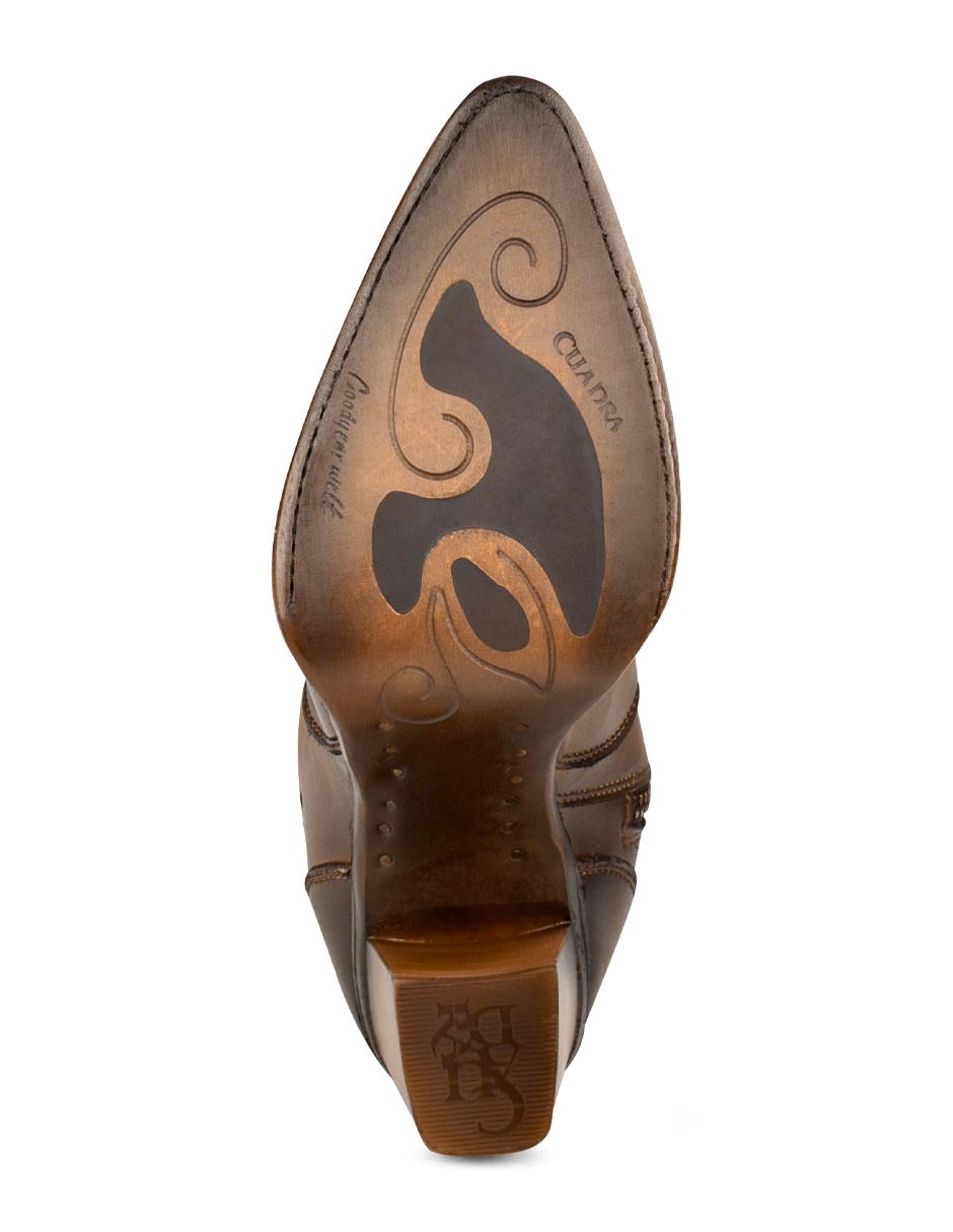 Bota cowboy abajo de la rodilla Franco de piel para mujer 8