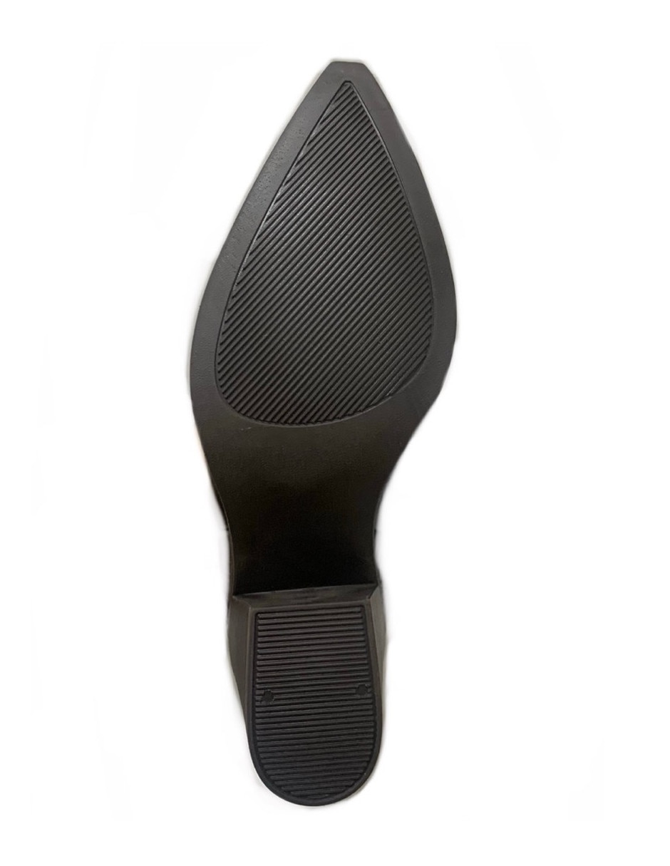 Bota abajo de la rodilla de piel para mujer 4