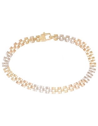 Pulsera Sini de oro 14 k con acabado pulido