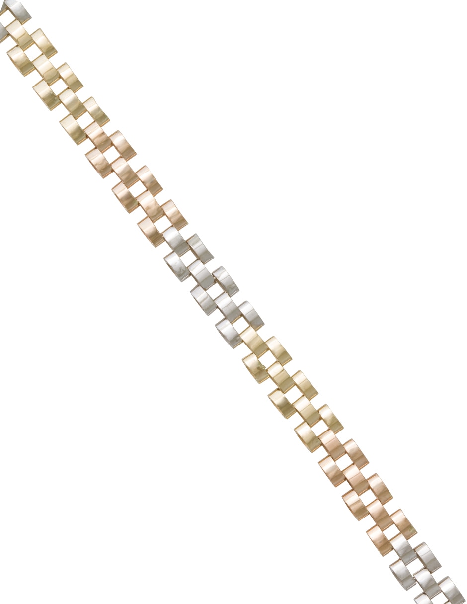 Pulsera de oro 14 k con acabado pulido