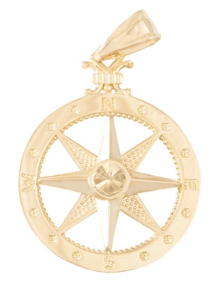 Dije de brújula Sini de oro 14 K