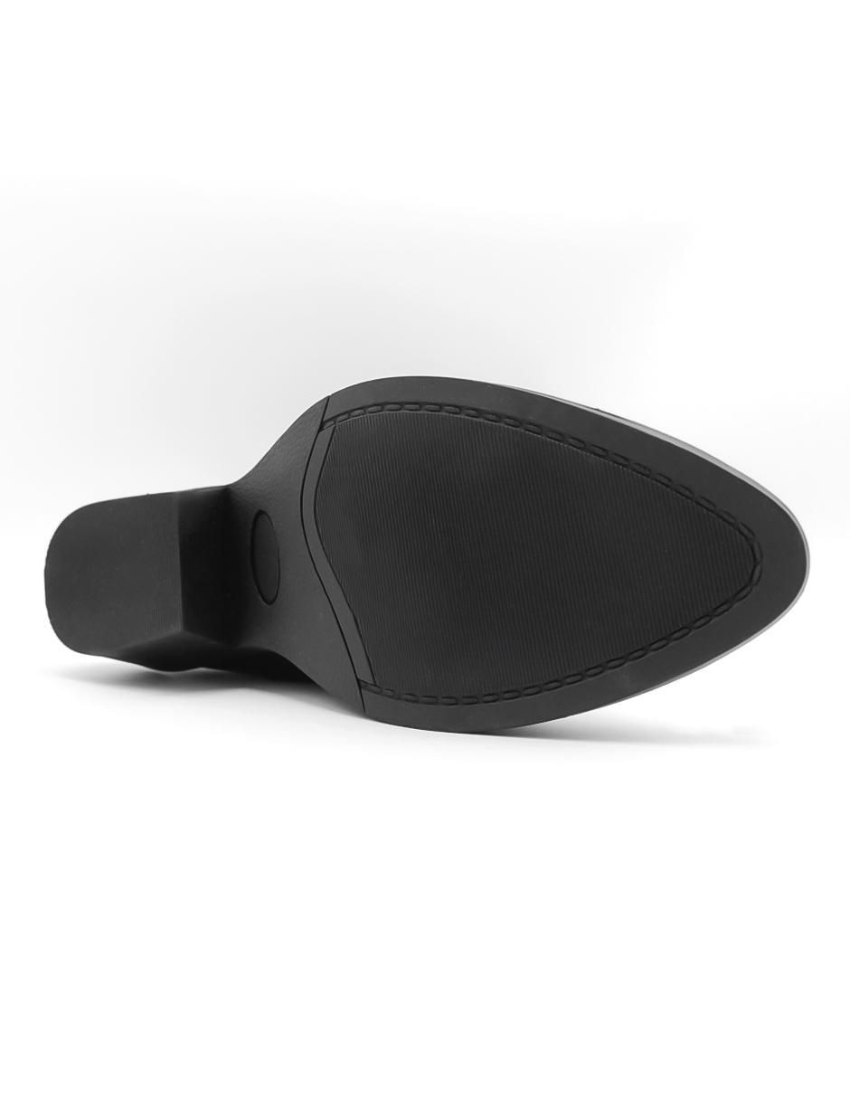 Bota media pierna Rbcollection de piel para mujer