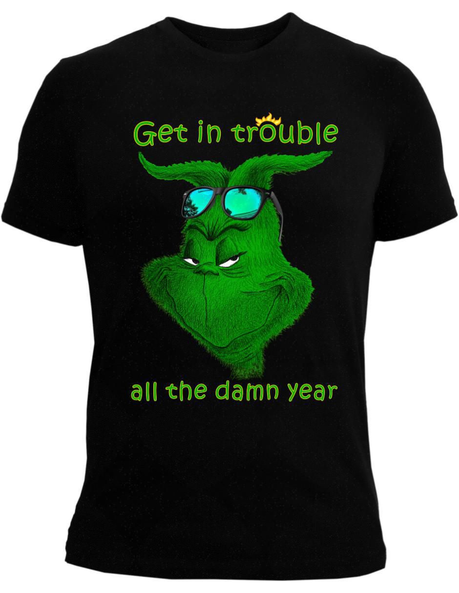 Playera Slim Grinch For All Year cuello redondo para hombre 4