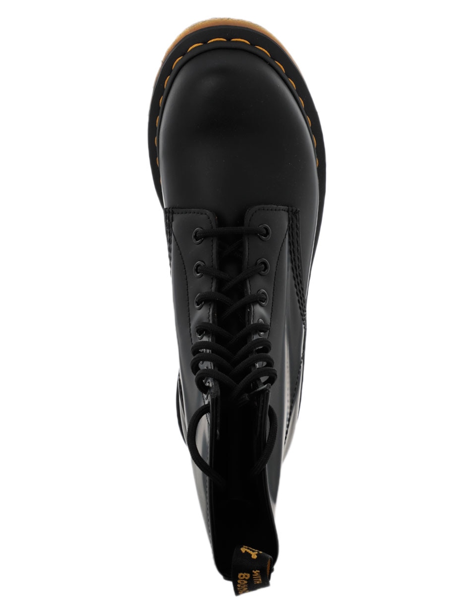 Bota arriba del tobillo de cuero para mujer