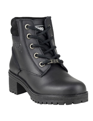 Bota arriba del tobillo de piel para mujer Bota arriba del tobillo de piel para mujer