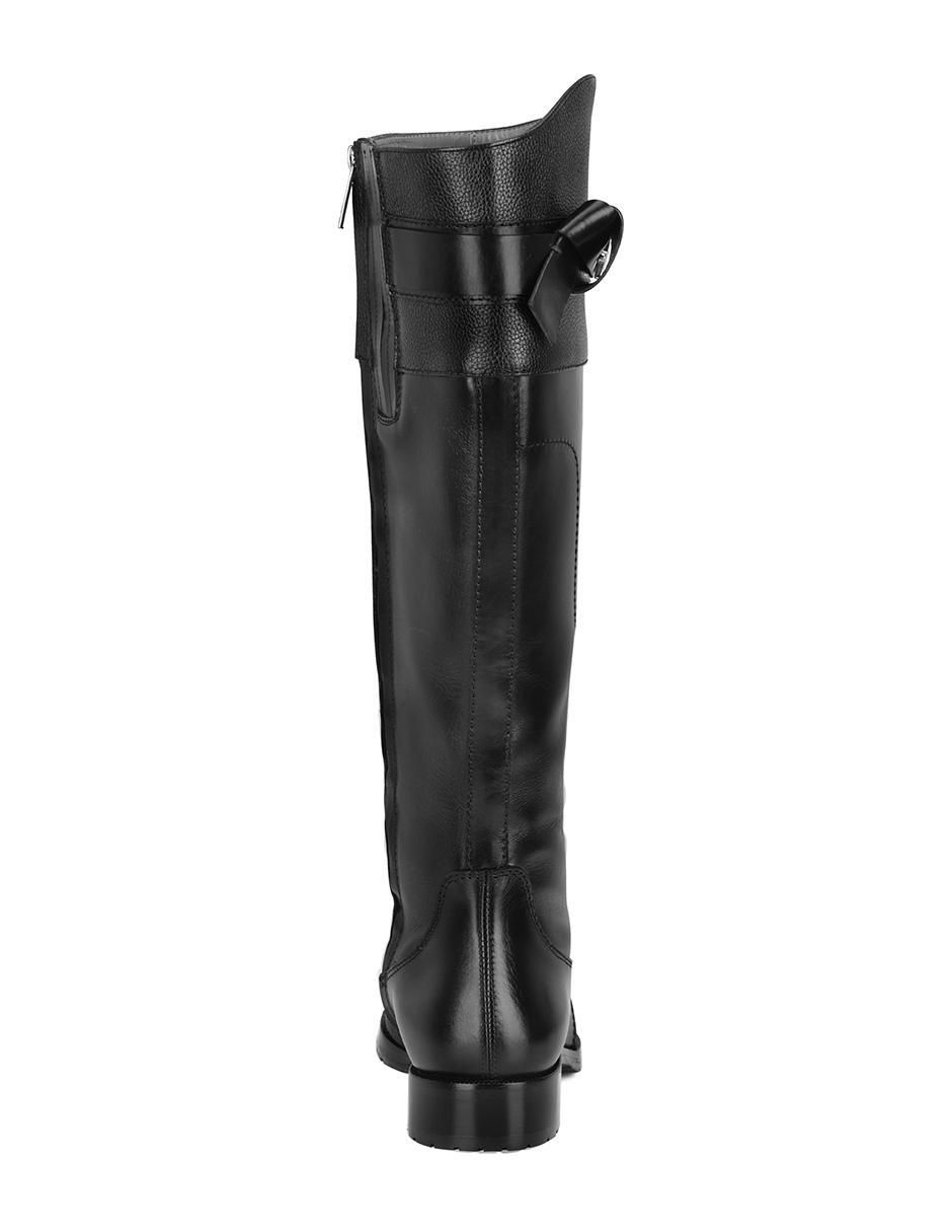 Bota arriba de la rodilla Franco Cuadra de piel para mujer