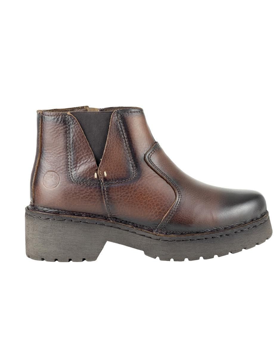 Bota arriba del tobillo de piel para mujer 2