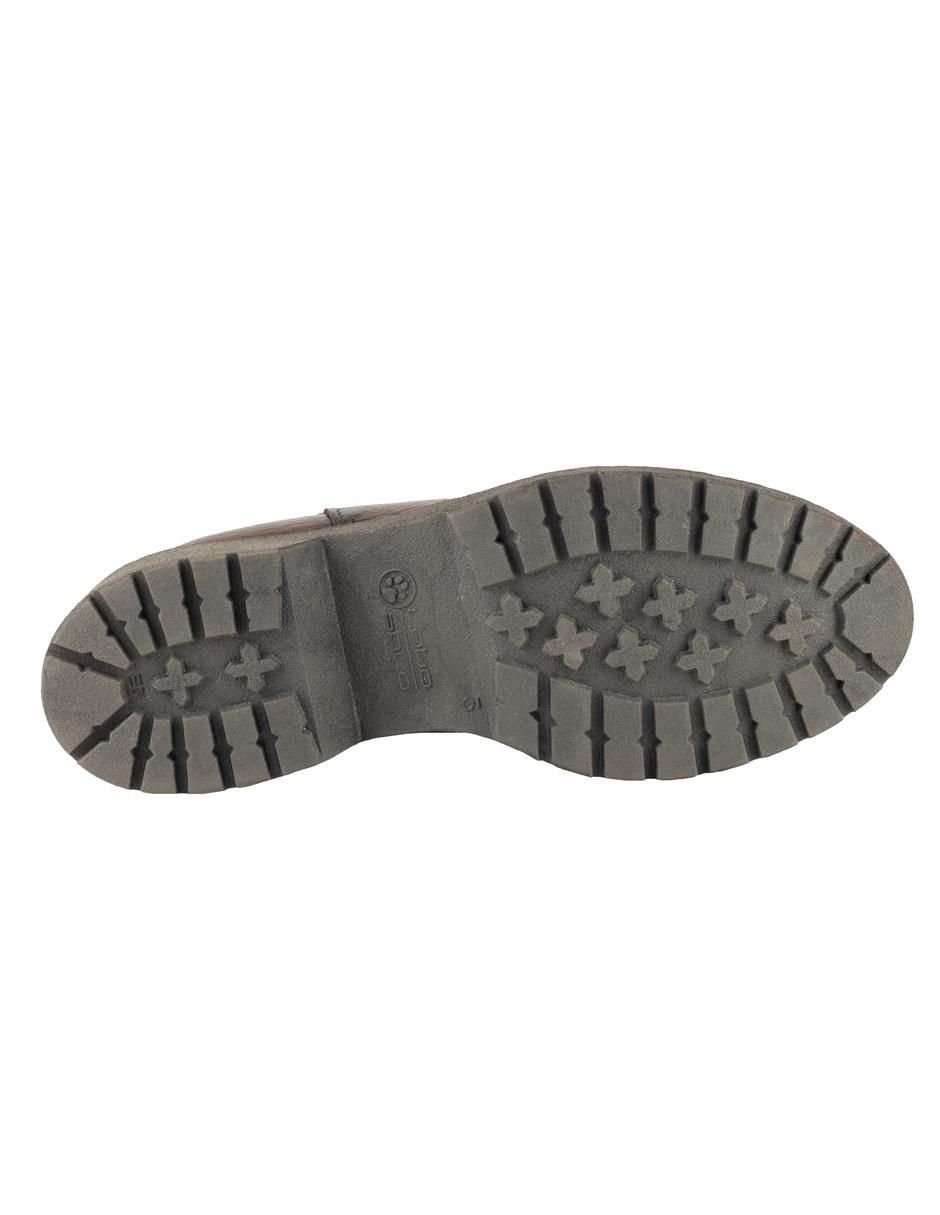 Bota arriba del tobillo de piel para mujer 4