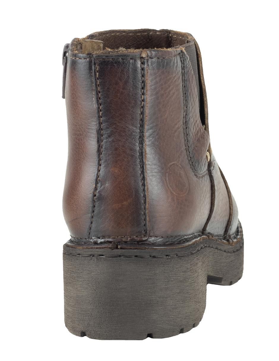 Bota arriba del tobillo de piel para mujer 5