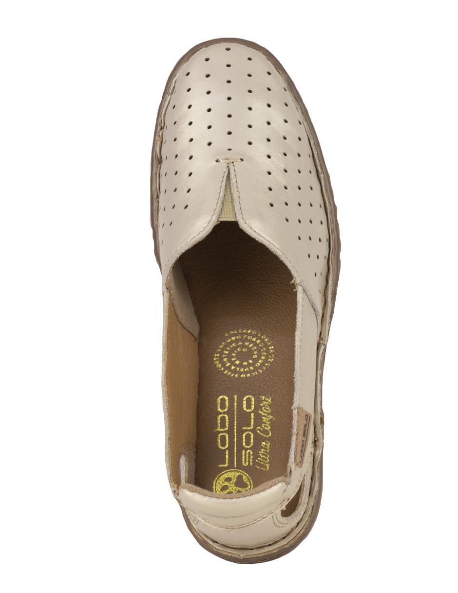 Zapato lobo solo de piel para mujer