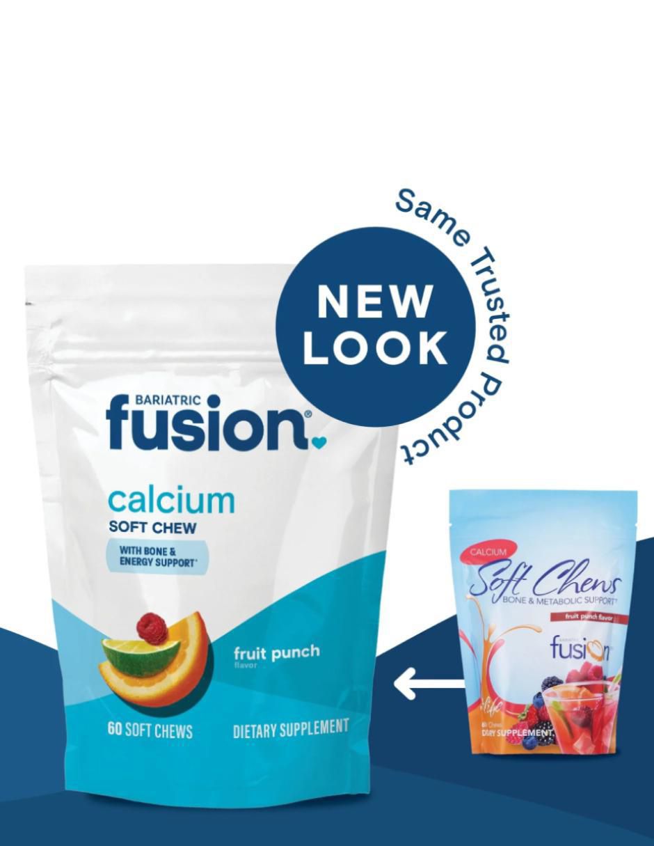 Soft Chews Calcium Bariátrico con calcio sabor ponche de frutas de 60 piezas 3