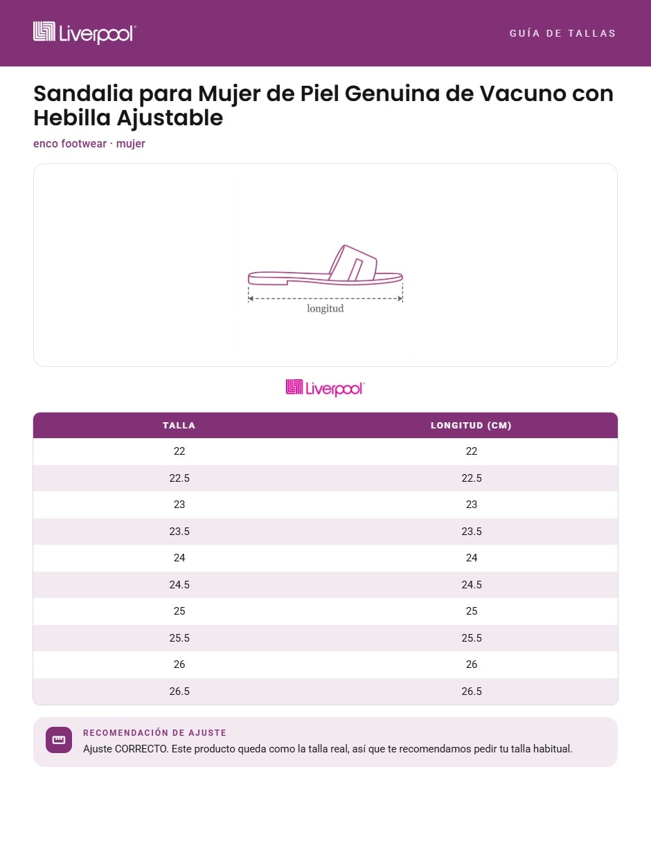 Sandalia para mujer