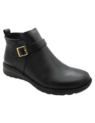 Bota al tobillo de piel para mujer