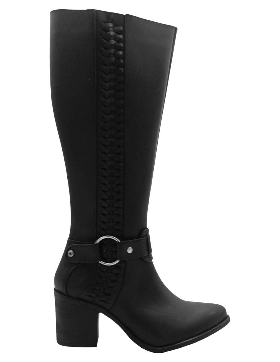 Bota abajo de la rodilla Rbcollection de piel para mujer