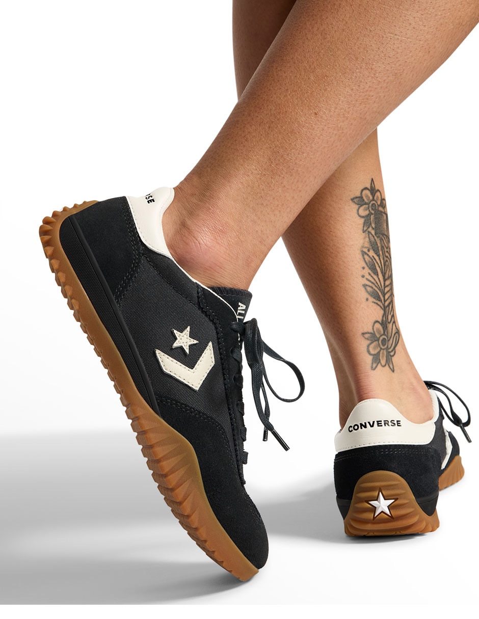 Tenis Converse Run Star Trainer Ox Black/Egret/Honey para mujer