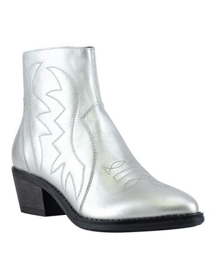 Bota al tobillo de piel para mujer Bota al tobillo de piel para mujer