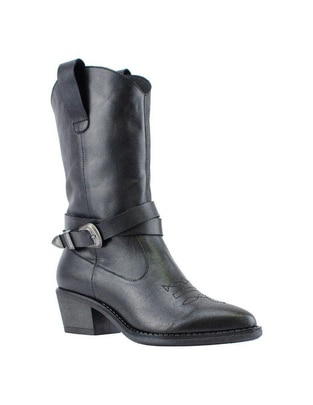 Bota arriba del tobillo de piel para mujer Bota arriba del tobillo de piel para mujer