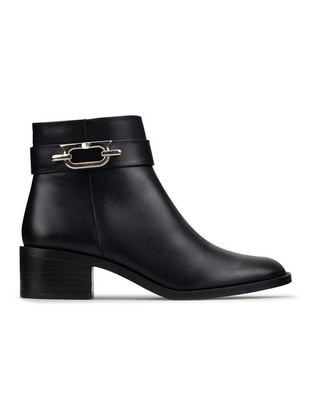 Bota al tobillo de piel para mujer Bota al tobillo de piel para mujer