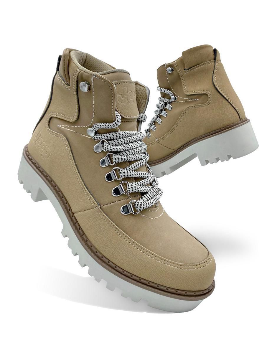 Bota arriba del tobillo Jeep de piel para mujer