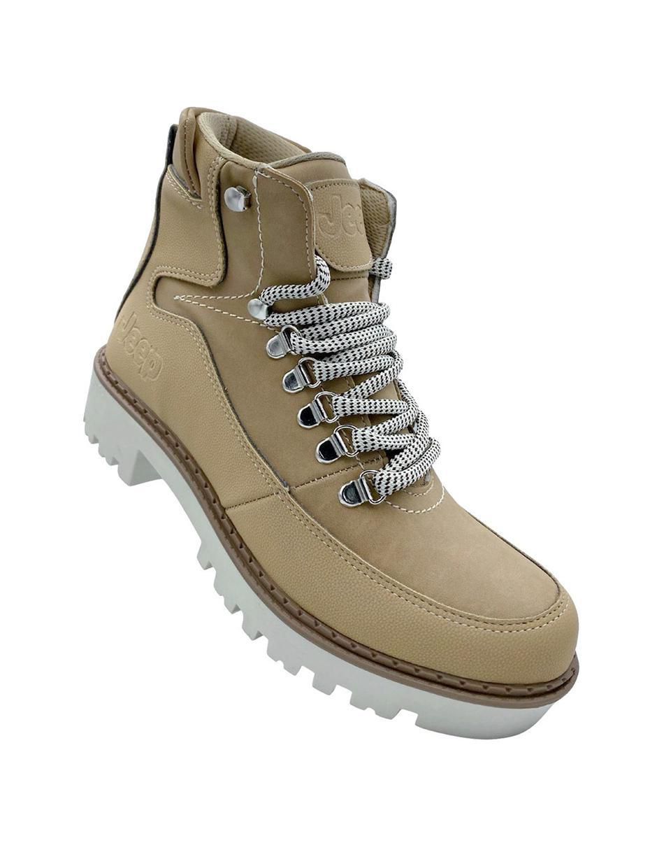 Bota arriba del tobillo Jeep de piel para mujer