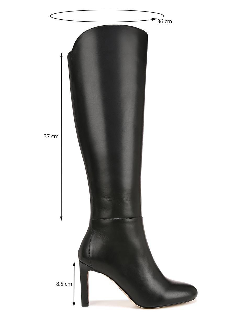 Bota abajo de la rodilla de piel para mujer 6