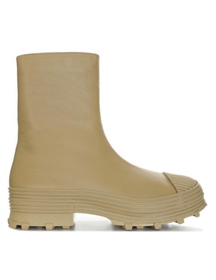 Bota arriba del tobillo Traktori de piel para mujer Bota arriba del tobillo Traktori de piel para mujer