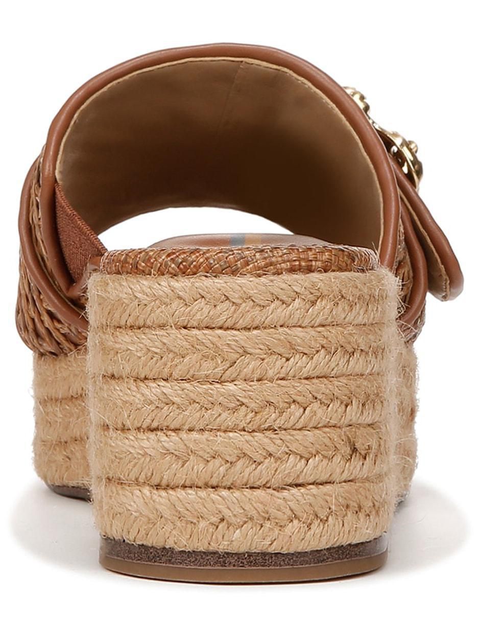 Sandalia Crosshatchraffia Cuoio para mujer