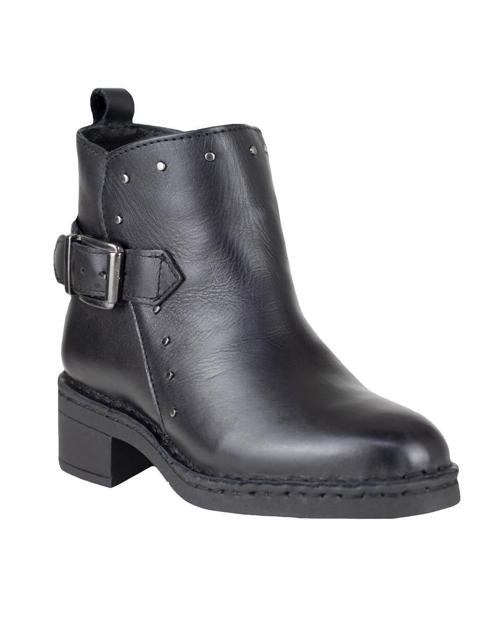Bota arriba del tobillo de piel para mujer Bota arriba del tobillo de piel para mujer