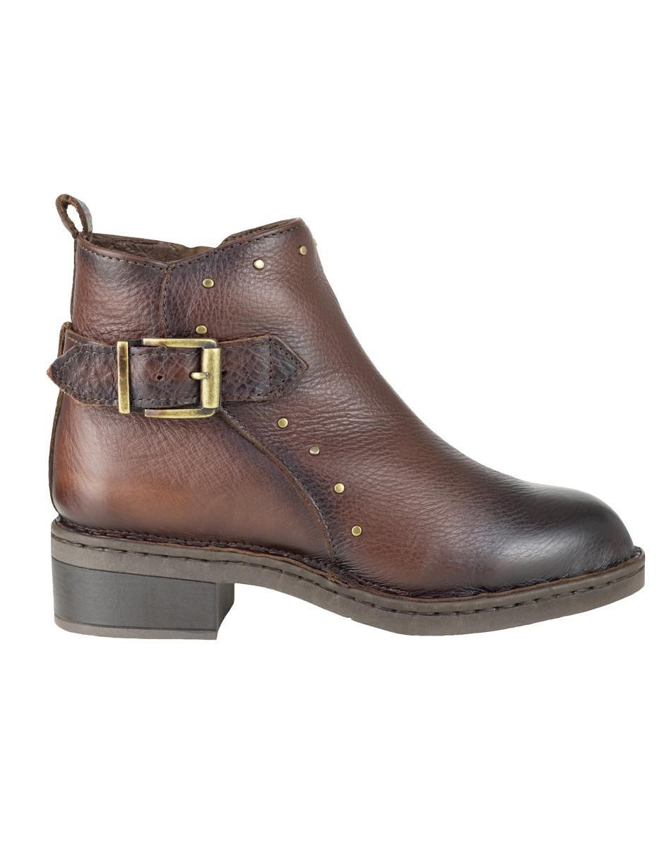 Bota arriba del tobillo Lobo Solo de piel para mujer